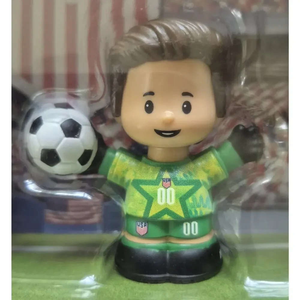 Fisher Price Little People USA Soccer Goalie Striker Figurines 2026 NEW in Box